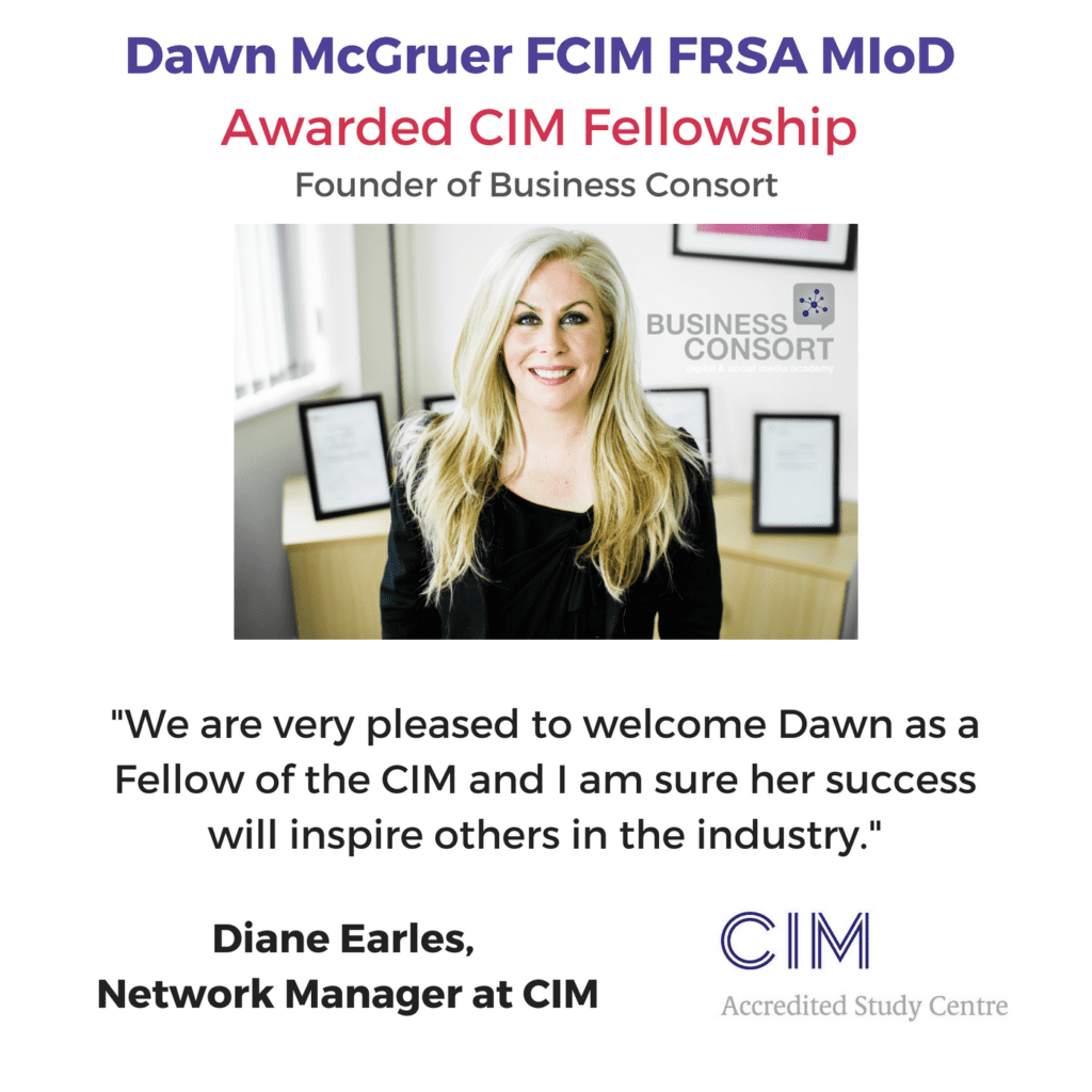 Dawn McGruer Awarded CIM Fellowship