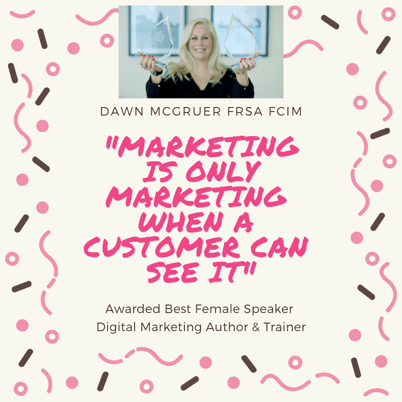 Marketing is only marketing when a customer sees it Marketing is only marketing when a customer sees it